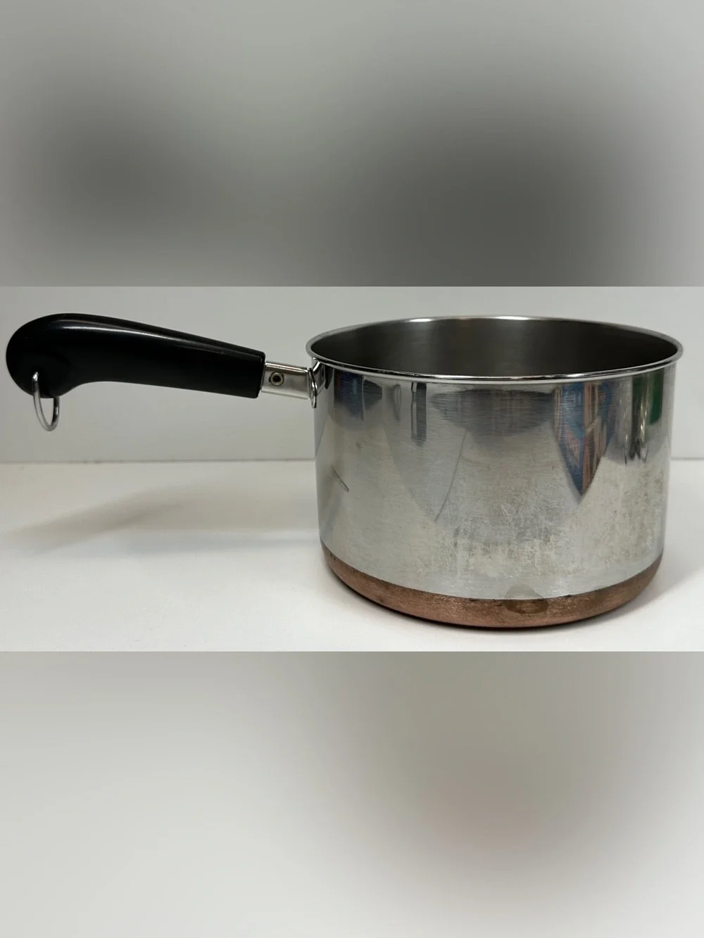 Vintage 1801 Revere Ware Tall 3qt Copper Bottom Sauce Pan/Pot Clinton, IL